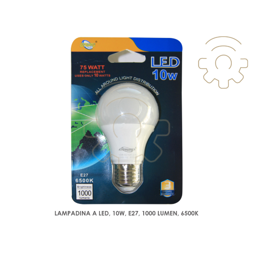Dawei LED-Lampe 10w E27 6000k kaltes Licht 3 Jahre Garantie