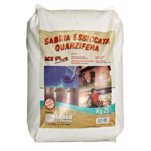 25 kg getrockneter Quarzsand für Sandstrahler Sandfilterpumpen für Quarzbecken
