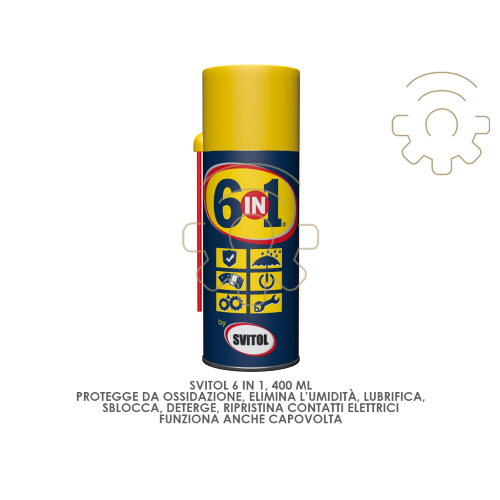 Svitol 6 in 1 anti-corrosive lubricant detergent water repellent reactivating unlocked 400 ml