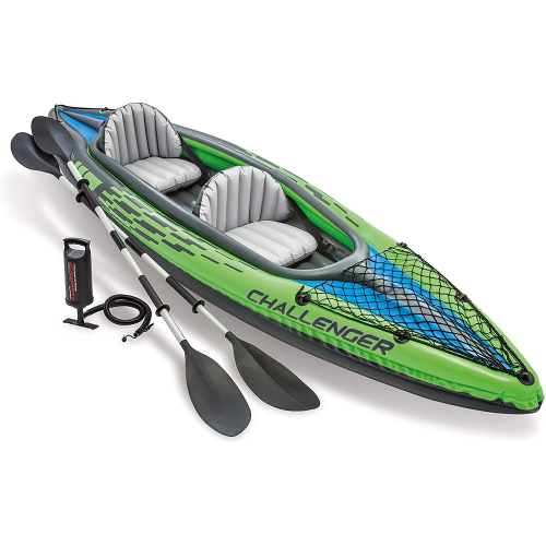 CanoÃ« Gonflable Kayak Intex 68306 Challenger K2 351x76x38 cm 2 places avec rames et pompe de gonflage inclus dans le kit
