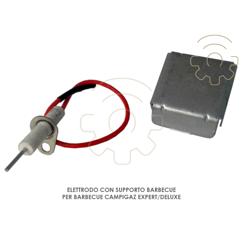 Elettrodo accensione piezo di ricambio con supporto per Barbecue Campingaz Expert Deluxe