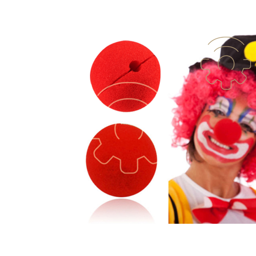 2pcs 5cm red clown sponge noses carnival halloween party celebrations masquerade