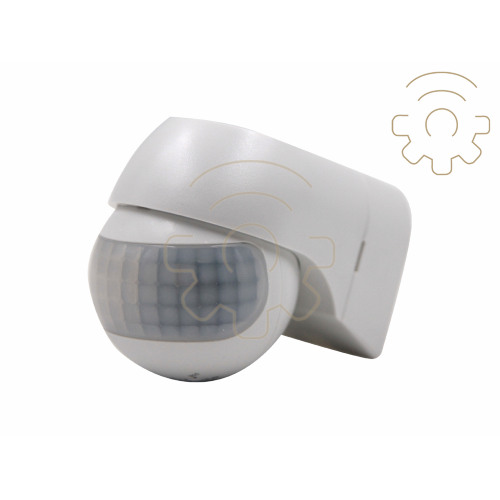 V-tac 5088 sensore di movimento infrarossi rotondo per lampadine max 400W IP44 colore bianco