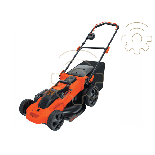 B&amp;D CLMA4820L2 lawnmower lawnmower electric lawnmower 36V lithium battery included 2 batteries thermoplastic frame for surfaces up to 300sqm, basket 50 l