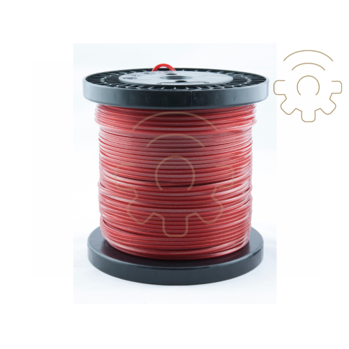 100 mt red Alumade nylon line in spool for brushcutter 4.0 mm square section made in Italy