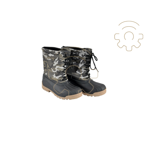 Bota camuflaje Nebraska talla 41/42 en PVC forrado en poliÃ©ster con suela antideslizante