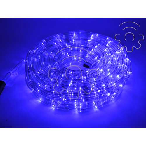 Tube de lumiÃ¨re LED bleu de NoÃ«l 20 mt 8 jeux de lumiÃ¨re pour extÃ©rieur et intÃ©rieur