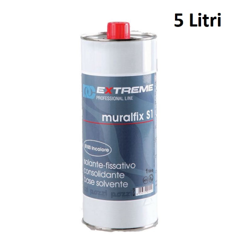 Muralfix s1 colorless fixative insulating consolidating solvent 5 lt based on acrylic resins
