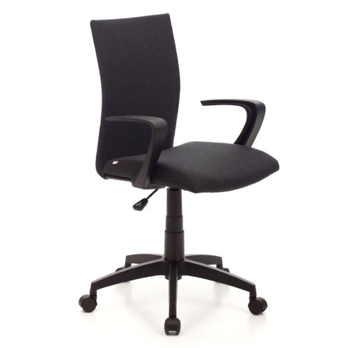 Milano black office armchair with gas piston for lift size 58x58xH93 (99) cm