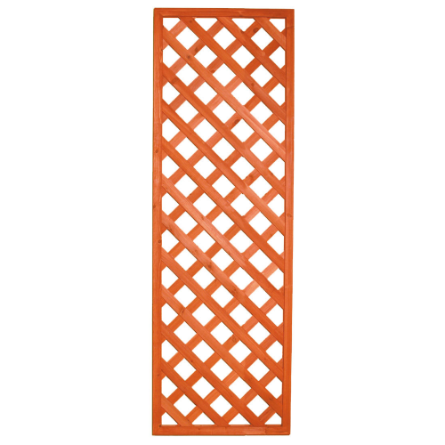 Pannello grigliato rettangolare in legno trattato cm 45x180 per terrazzo giardino