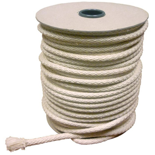 Rope cord 5 mt of cotton wick Ø 8 mm spare wicks for torches torches candles