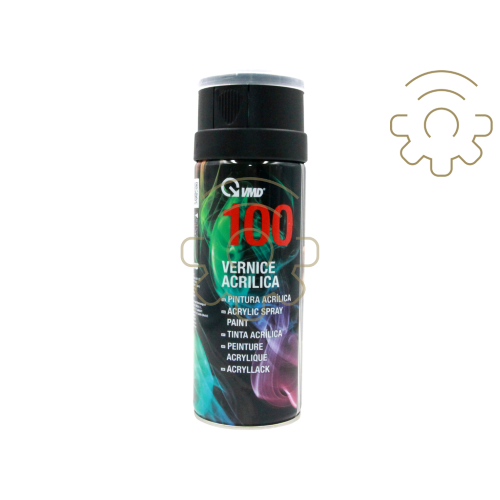 VMD 100TL bomboletta di vernice acrilica spray trasparente lucido 400ml per finitura