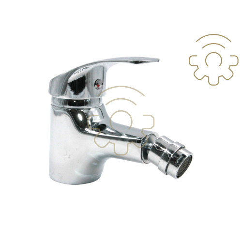 Easily miscelatore Napoli rubinetto per bidet monocomando cromato con accessori per il montaggio