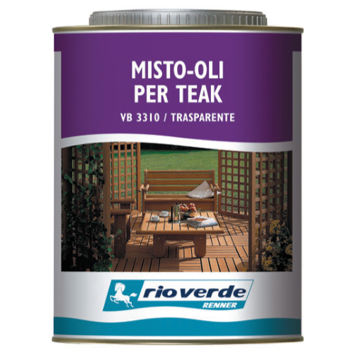 Renner Rio Verde VB 3310 huile transparente à base d'eau 0,750 lt pour bateaux en bois de teck ameublement intérieur extérieur