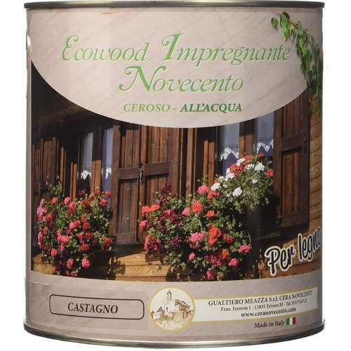 Novecento Ecowood Kastanien WachsimprÃ¤gnierung auf Wasserbasis 750 ml Schutz vor Schimmel und Pilzen