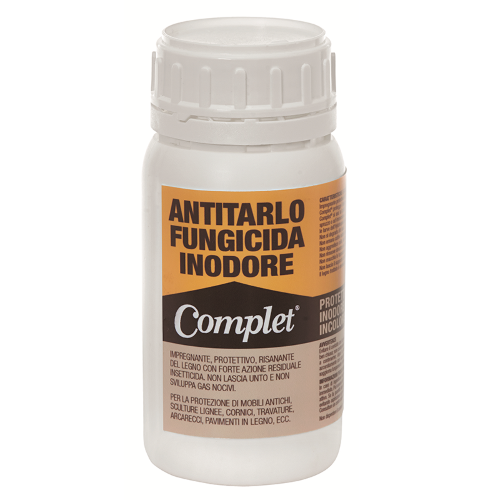Complet antitarlo funghicida ml 0,250 inodore e incolore per legno tarli e tarme parassiti professionale