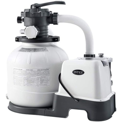 Intex 26676 pompa filtro a sabbia con clorinatore filtraggio 6000 lt/h per gestione cloro in piscina