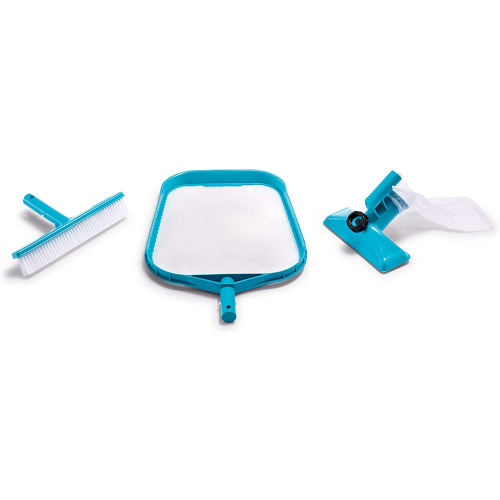 Intex 29056 kit set Deluxe per pulizia piscina con aspiratore spazzola e retino