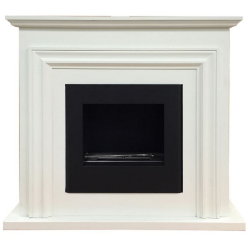 bioethanol fireplace mod A180 in white wood cm 80x28x75h fireplace