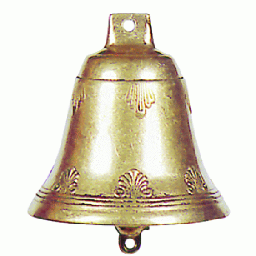 campana in ottone lucido diametro mm 100 campane campanaccio ovini pecore