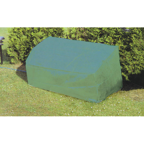 Copertura per panchina panca da esterno in poliestere verde cm 160x80x75 lavabile e resistente alle intemperie 