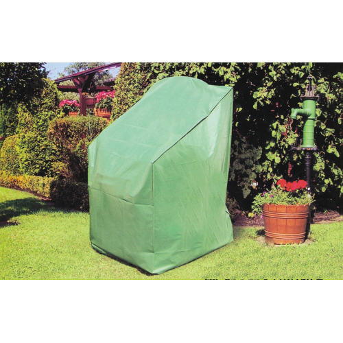 Housse pour chaise d'extérieur en polyester vert 65x65x110 / 150 cm lavable et résistant aux intempéries