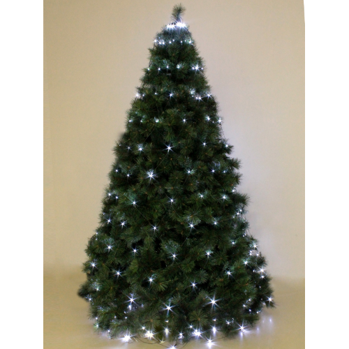 Mantello a rete per albero di Natale con 288 luci a led bianco ghiaccio esterno interno