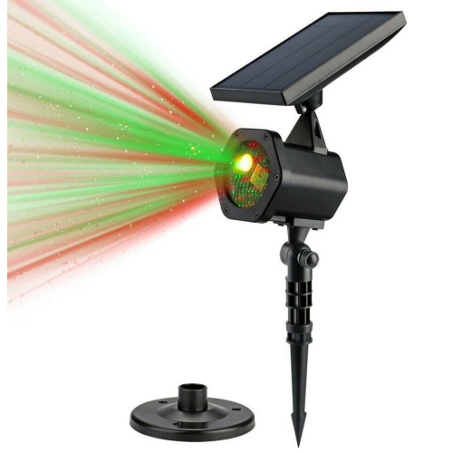 Wisdom Line proiettore laser led di natale con pannello solare 8 giochi IP65 decorazioni natalizie per esterno