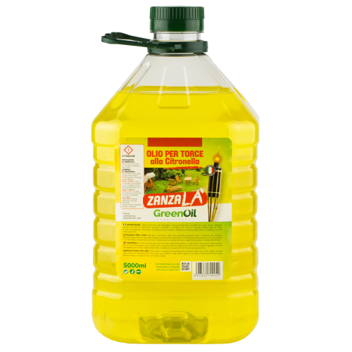 Olio alla citronella per lampade e torce confezione da 5 l esclusivamente uso esterno