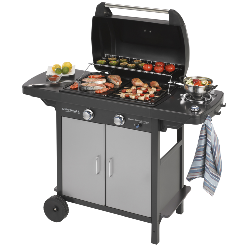 2 Series Classic EXS Vario barbecue with 2 gas burners with side burner