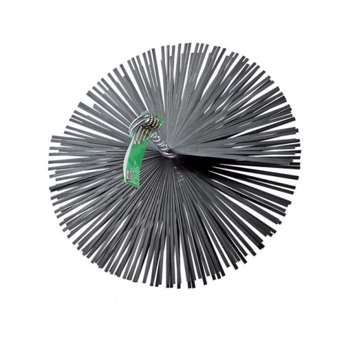 Cepillo redondo Sit para chimeneas planas de acero Ø 250 mm 25 cm conexión macho 12 MA para limpieza de chimeneas