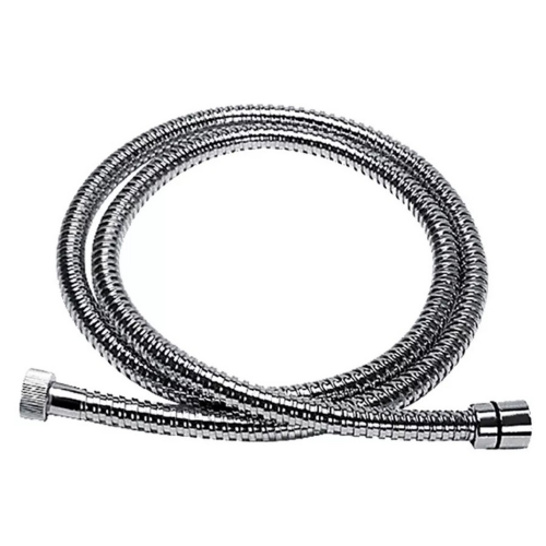 Metaform Flessibile per doccia 150 cm tipo Extra con attacco conico e doppia aggraffatura in acciaio inox con finitura lucida ricambio per soffioni e saliscendi