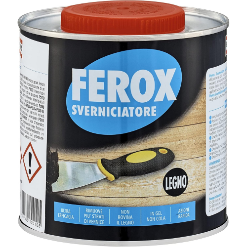 Ferox sverniciatore pulitore per legno in gel 750ml.per restauri artigianato