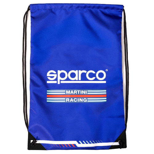 Bolsa deportiva Martini Racing 2025 de poliamida azul 33 x 51 cm con cierre de cordón