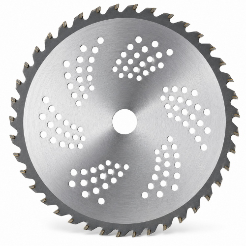 Lif disco decespugliatore XD40ECO in acciaio a 255 mm e 40 denti con placche al tungsteno con foro centrale 25,4 mm