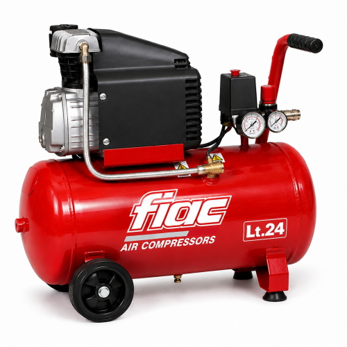 Fiac compressore air compressor Lt 24 Hp 2 230V con motore elettrico 230V